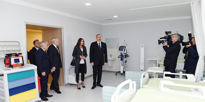President Ilham Aliyev viewed newly renovated Zardab District Central Hospital